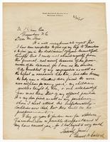 Letter from Rabbi Edward N. Calisch to President Sidney J. Stern