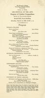 1959 Festival of the Arts, program of student compositions