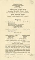 1959 Festival of the Arts, concert of twentieth century music