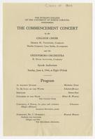 Commencement Concert, 1944 [program]