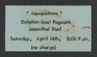 Aquapations Dolphin-Seal Pageant [ticket]