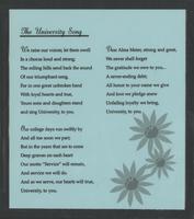 The University Song [notecard]