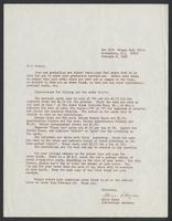 Graduation Invitation Orders, 1968 [letter]