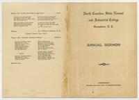 Annual Sermon, 1914 [program]