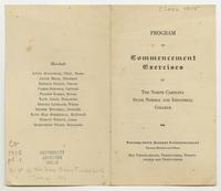 Commencement Weekend, 1915 [program]