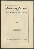 Commencement, 1919 [program]