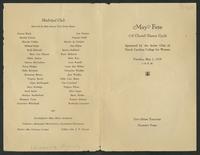 May Fete, 1928 [program]