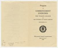 Commencement Weekend, 1944 [program]