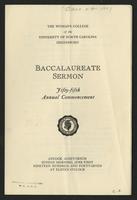 Baccalaureate, 1947 [program]