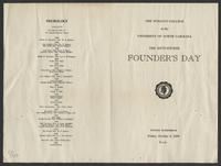 Founders Day, 1956-10-05 [program]