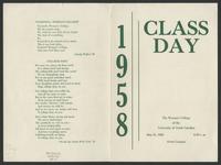 Class Day, 1958 [program]