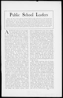Public School Leaders and Republican Education, The Outlook, Vol. 80, No. 12, July 22, 1905