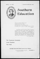 Southern Education, by Southern Education Board, Knoxville, Tennessee Publishers, April 16, 1903
