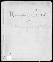 General Correspondence, November 1, 1905-February 26, 1906