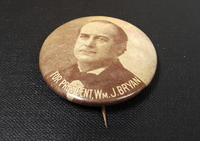 Bryan campaign button, ca. 1896-1900
