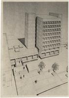 Architectural rendering of Jackson Library tower addition