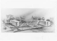 Architectural rendering of Moore-Strong Residence Hall