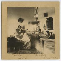 Four Students in a Dorm Room, 1890s