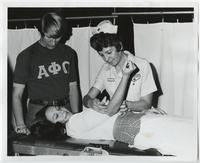 Student Participating in Blood Drive, 1972