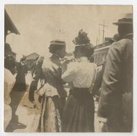 Women Waiting at Station, circa 1894