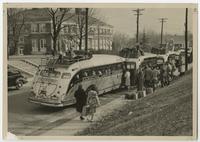 Students Leaving Campus for the Holidays, Early 1940s