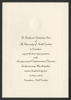Commencement Exercises, 1964 [invitation]