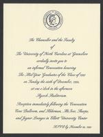 Faculty Invitation to Convocation, 1993  