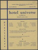 Hotel Universe [production records]