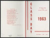 Class Day, 1963 [program]
