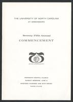 Seventy-Fifth Annual Commencement, 1967-06-04 [program]