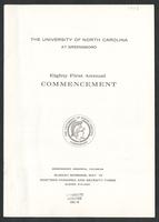 Eight First Annual Commencement, 1973 [program]