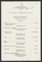 Third Annual Commencement Recital, 1977-05-14 [program]