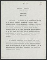 Commencement Chancellor's Commentary, 1986 [speech]