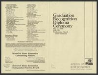 Graduation Reception Diploma Ceremony [program]
