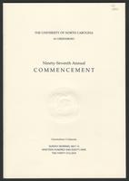 Commencement, 1989 [program]