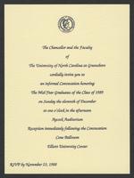 Convocation Invitation to Faculty, 1989 [invitation]