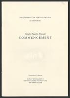 Commencement, 1991 [program]