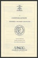 Convocation, 1992 [program]