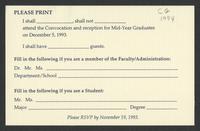 RSVP to Convocation [card]