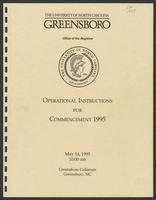 Commencement Operational Instructions, 1995  