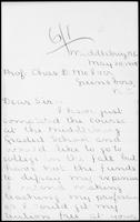 General Correspondence. Applications Wil 1905