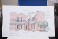 Architectural Rendering of Alumni House Addition