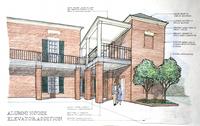 Architectural rendering of the Alumni House