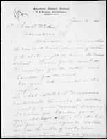 General Correspondence. Applications Ba-Bi 1905