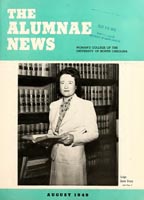 Alumnae news [August 1949]