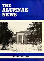 Alumnae news [February 1951]