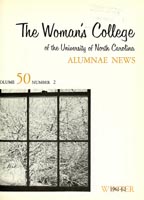 Alumnae news [Winter 1961/62]