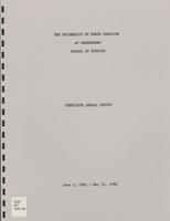 UNCG School of Nursing annual report, 1985-1986