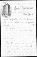 Correspondence of Dr. & Mrs. McIver 1906
