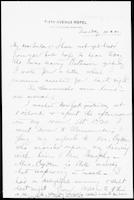 Correspondence of Dr. & Mrs. McIver 1903